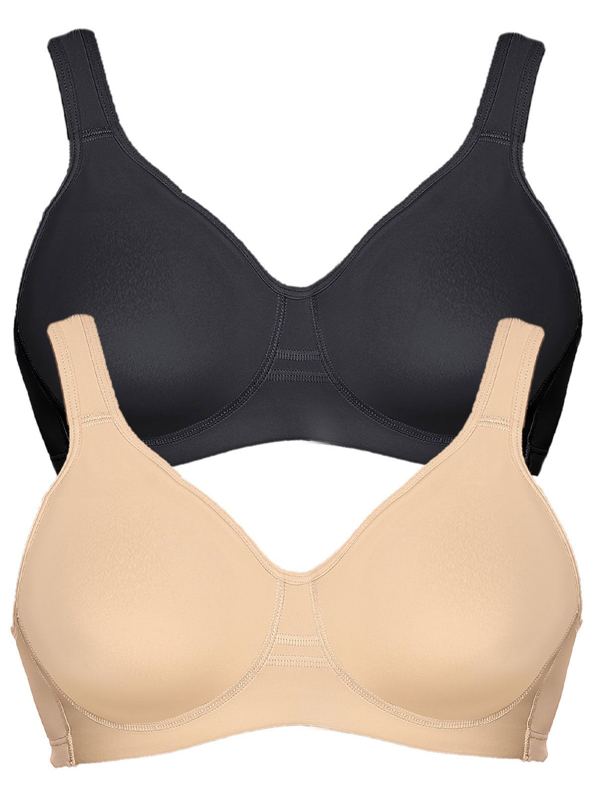 Viania Sport-BH 2er Pack Sport BH Workout (Spar-Set, 2-tlg) nahtlos günstig online kaufen