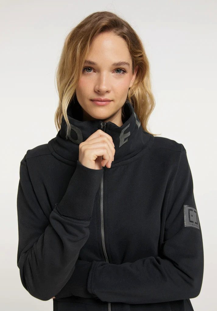 Elbsand Sweatjacke Elbsand, Alvis Sweatjacke mit stylischem Kragen hoher Kragen