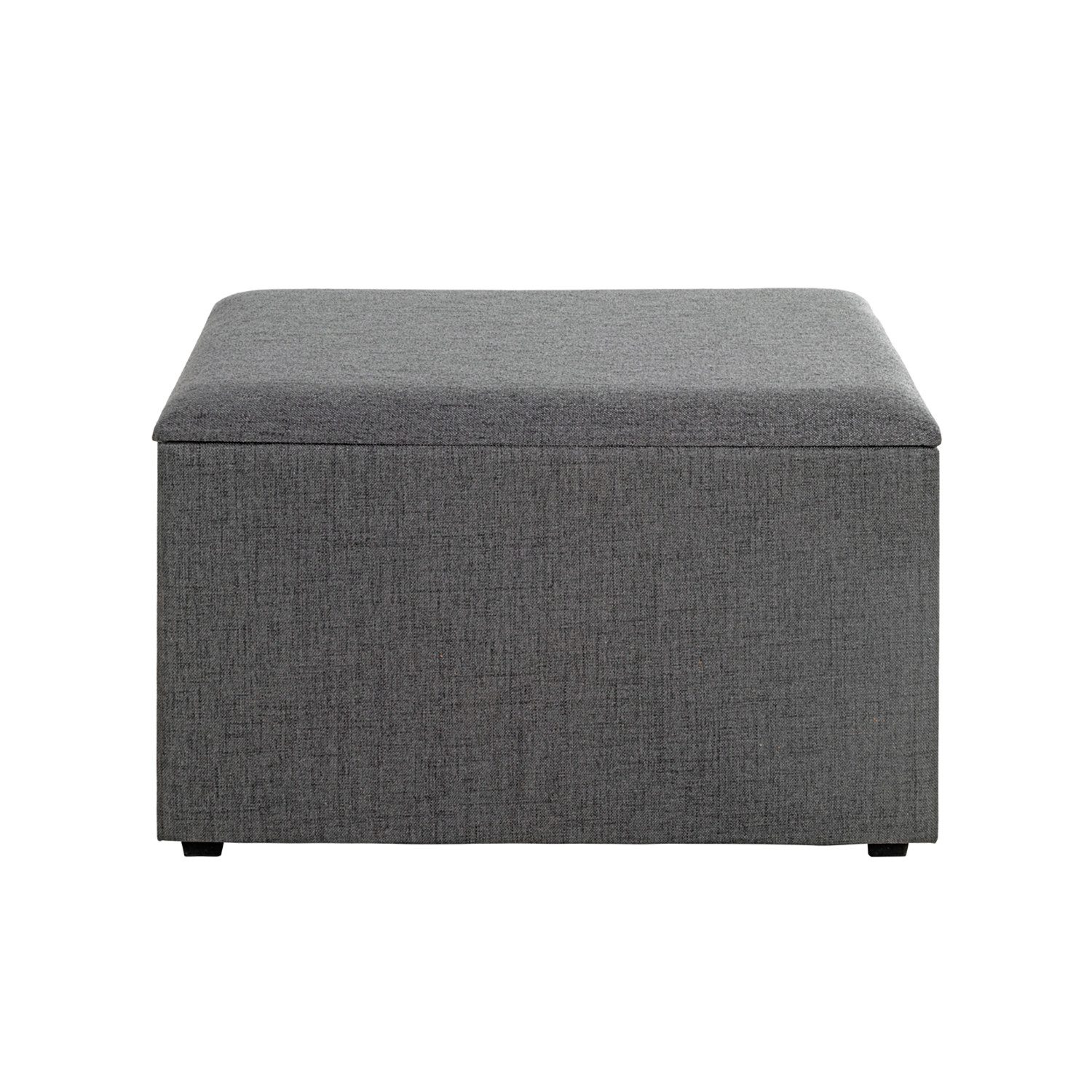 HAKU Sitztruhe Truhe - anthrazit - MDF, Textilgewebe - H. 42cm x B. 65cm - Sitzbank (1xSitztruhe, Deckelbank - Truhenbank), Banktruhe - Truhenbank - Sitzkiste - Kistenbank