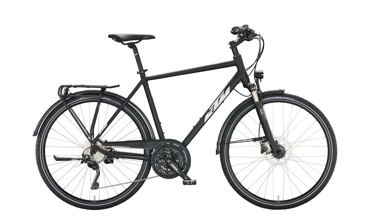 KTM Trekkingrad KTM Veneto Light Disc Herren schwarz, 30 Gang Shimano Deore XT T8000-SGS shadow, Kettenschaltung