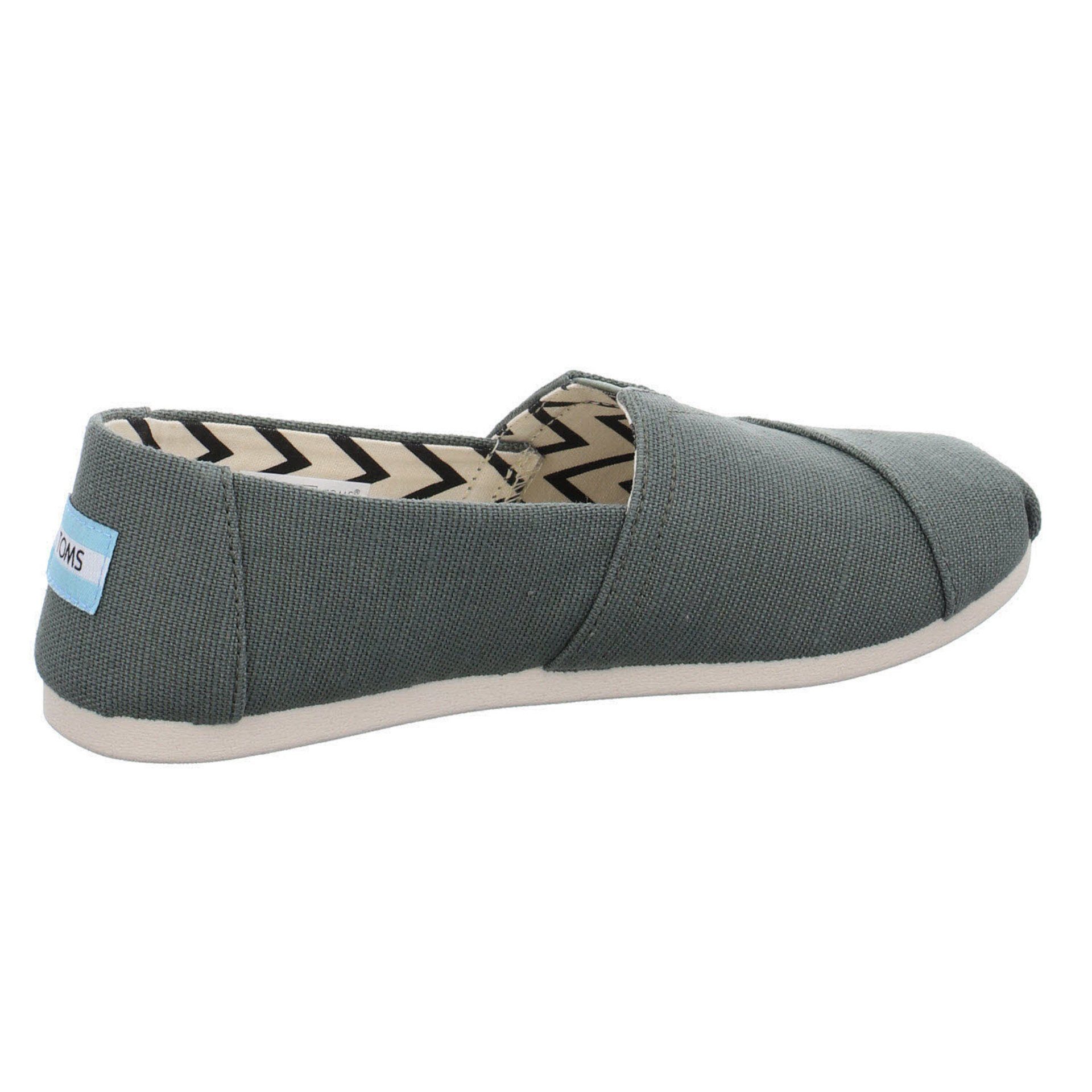 Schuhe Alpargata Slipper Slipper Slipper Damen Textil TOMS green