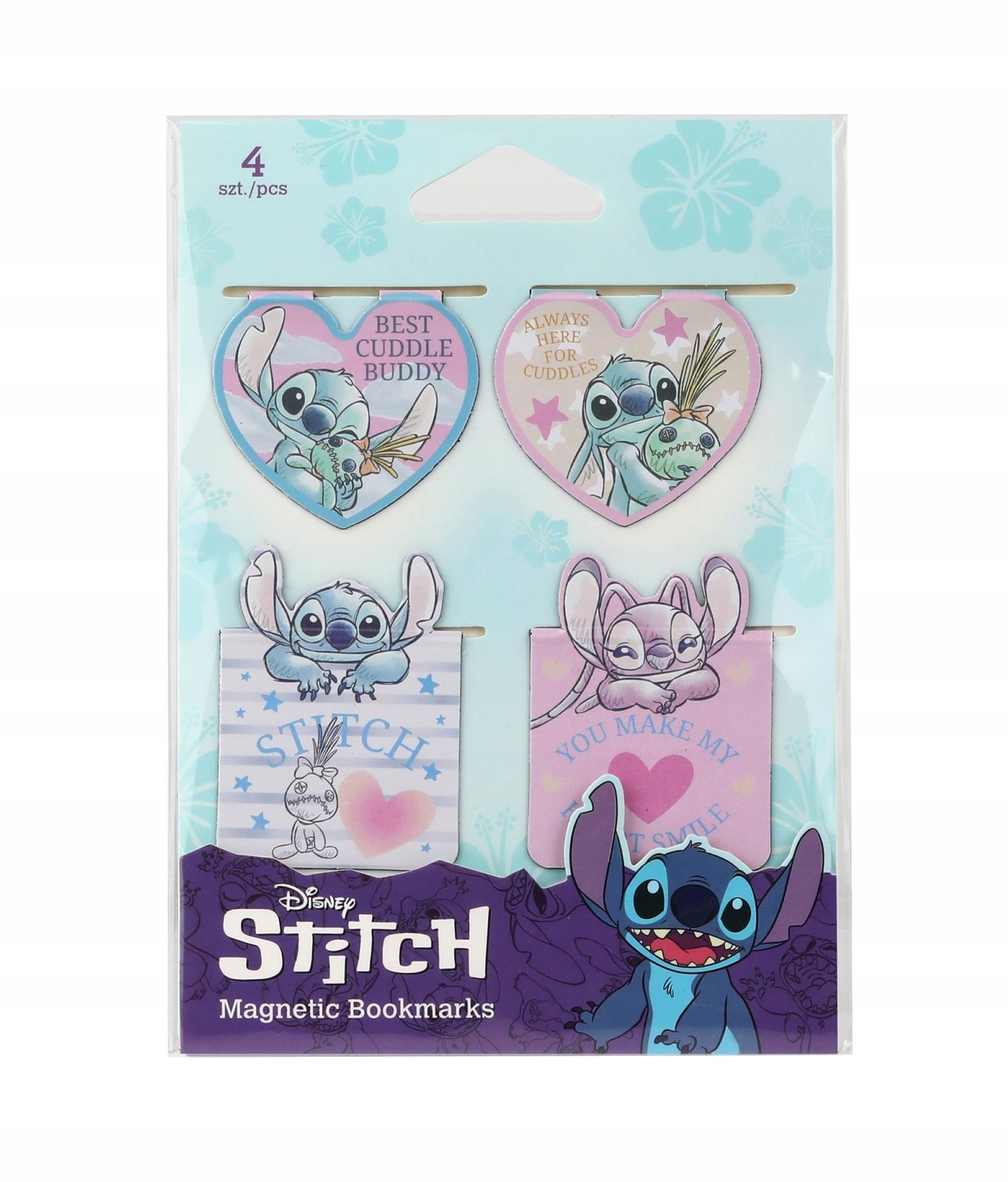 CoolPack Lesezeichen Disney Stitch Magnetische Lesezeichen, 4er Set, bunt & leicht