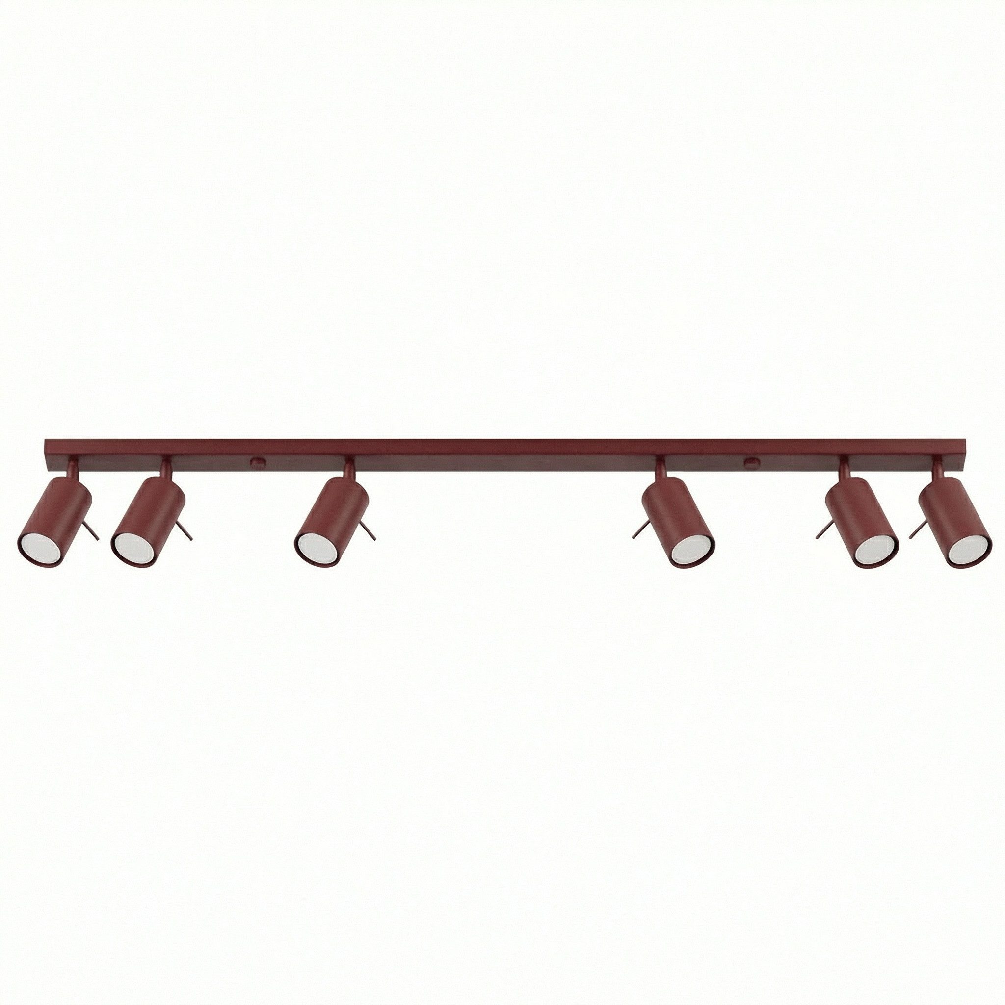 SOLLUX lighting Deckenleuchte Plafond RING 6L burgund, Nicht enthalten
