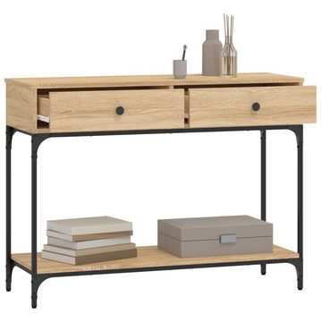 furnicato Beistelltisch Konsolentisch Sonoma-Eiche 100x34,5x75 cm Holzwerkstoff