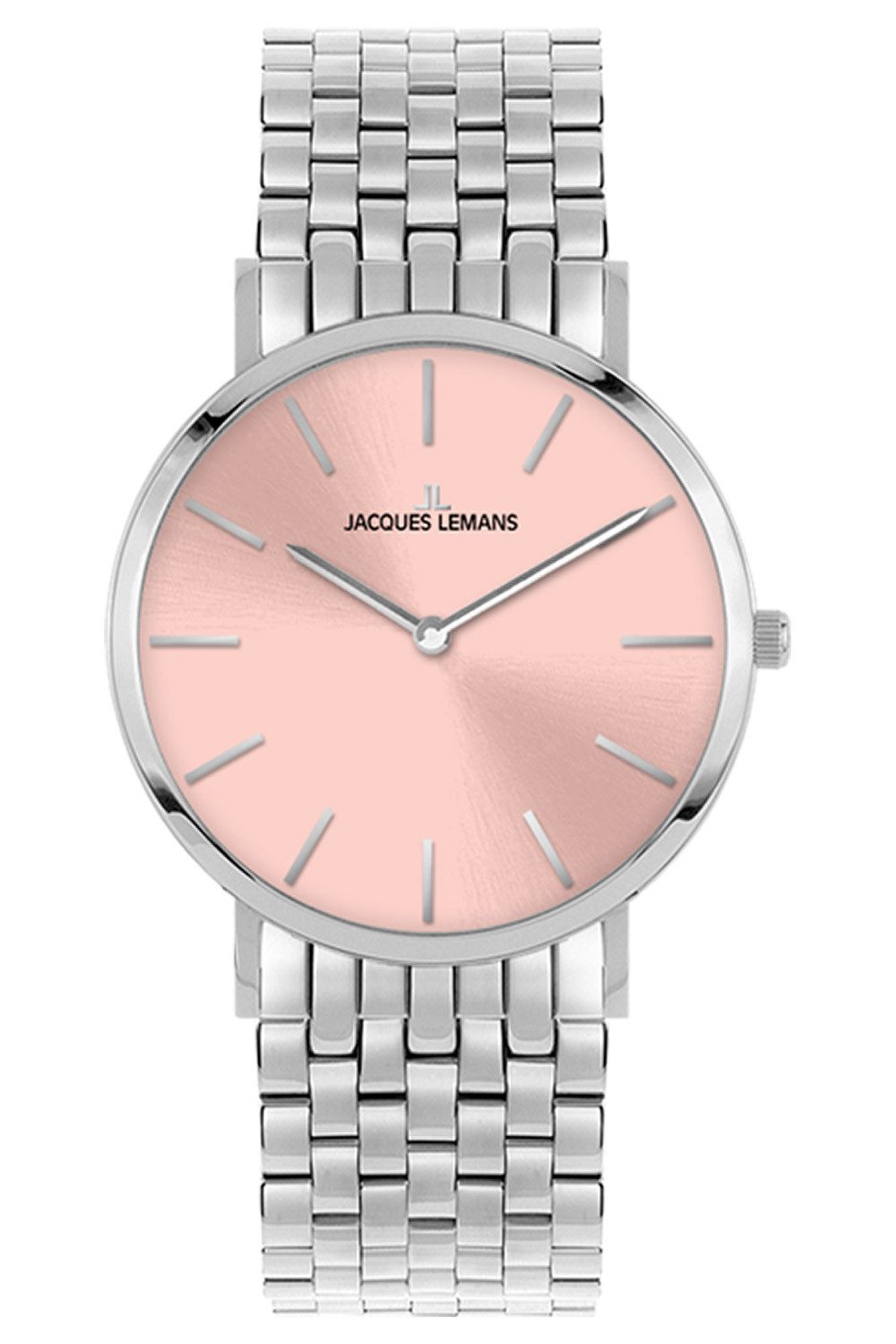 Jacques Lemans Quarzuhr 1-2172K, für Damen Nizza Rosa
