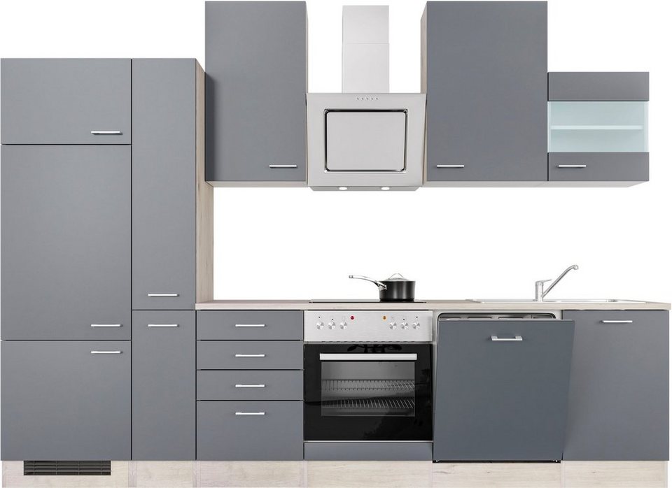 Flex-Well Küche Morena, mit E-Geräten, Breite 310 cm, in vielen  Farbvarianten erhältlich