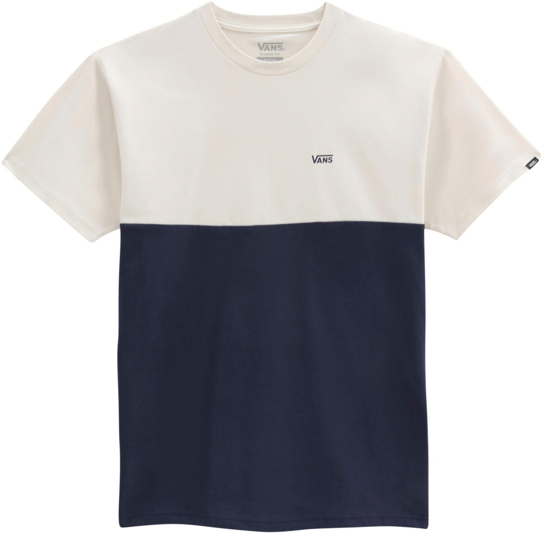 Vans T-Shirt COLOR BLOCK WHITE BLUES-ANTIQUE DRESS