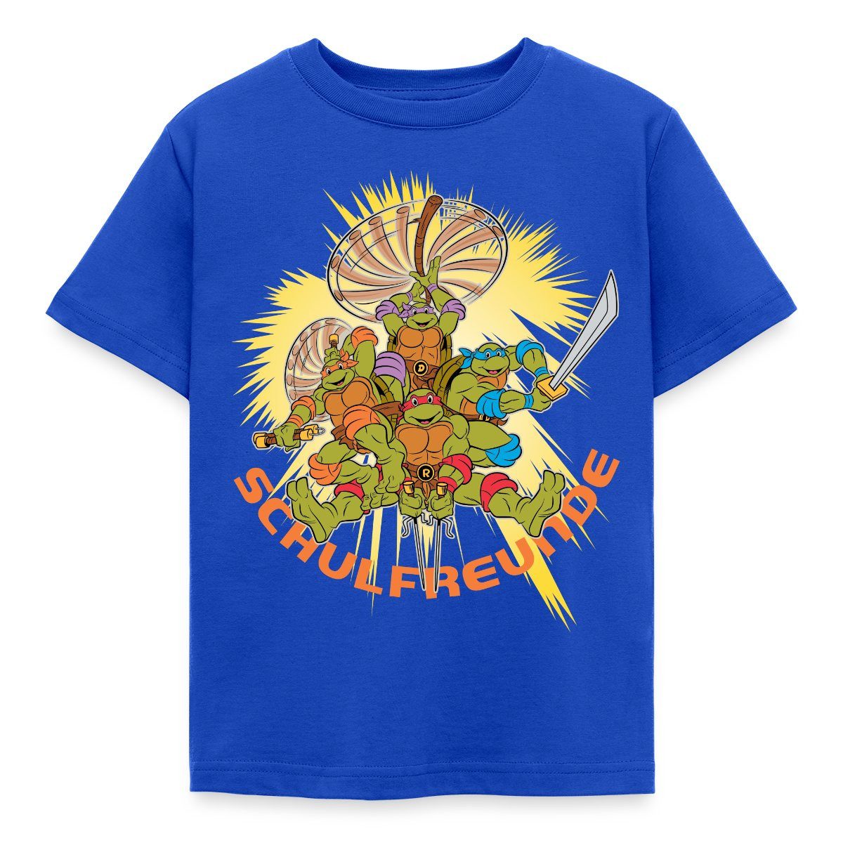 T-Shirt Teenage Mutant Ninja Turtles Schulfreunde Kinder T-Shirt