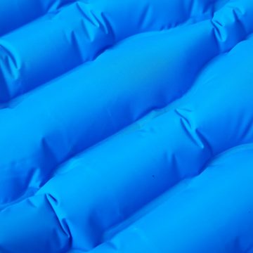 vidaXL Luftbett Selbstaufblasende Isomatte mit Kissen Blau
