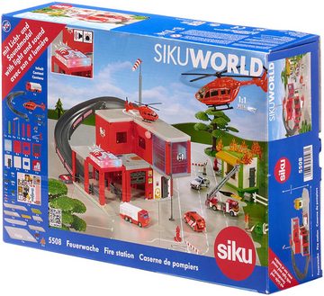 Siku Spiel-Feuerwehrwache Siku World, Feuerwache (5508), mit Licht und weiteren Funktionen