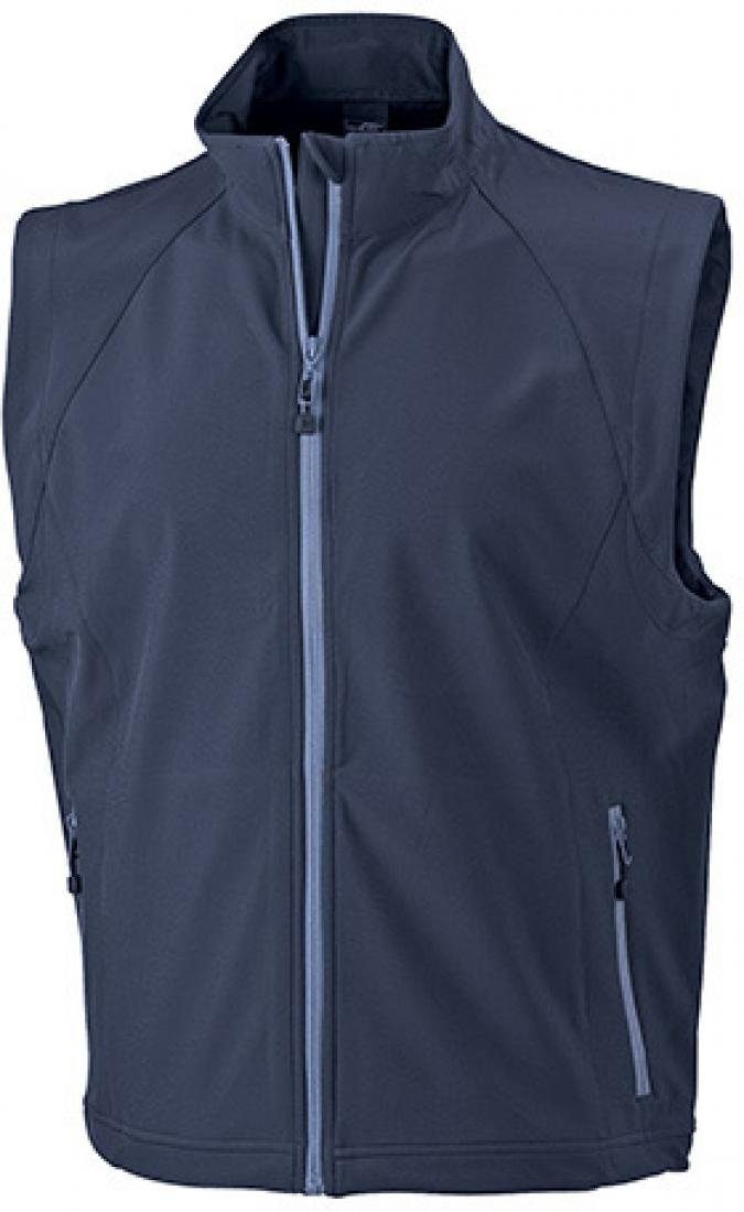 James & Nicholson Funktionsweste Herren Softshell Vest / Atmungsaktiv (2.000g/m²/24h)