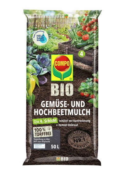 Compo Bio-Erde Bio Gemüse- Hochbeetmulch 50l