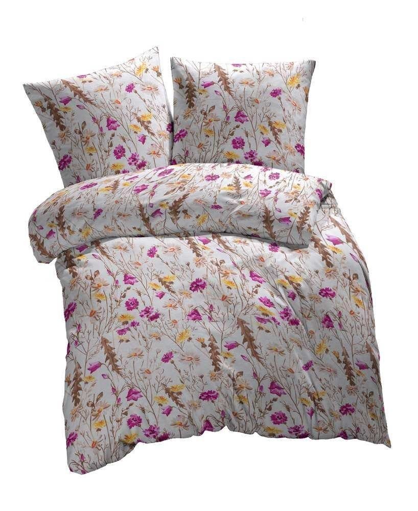 etérea Himmlische Qualität Bettwäsche etérea Renforcé Bettwäsche Bettwäsche Blumen Pink, Renforcé, 2 teilig