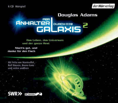 Der HörVerlag Hörspiel Per Anhalter durch die Galaxis 2. 6 CDs