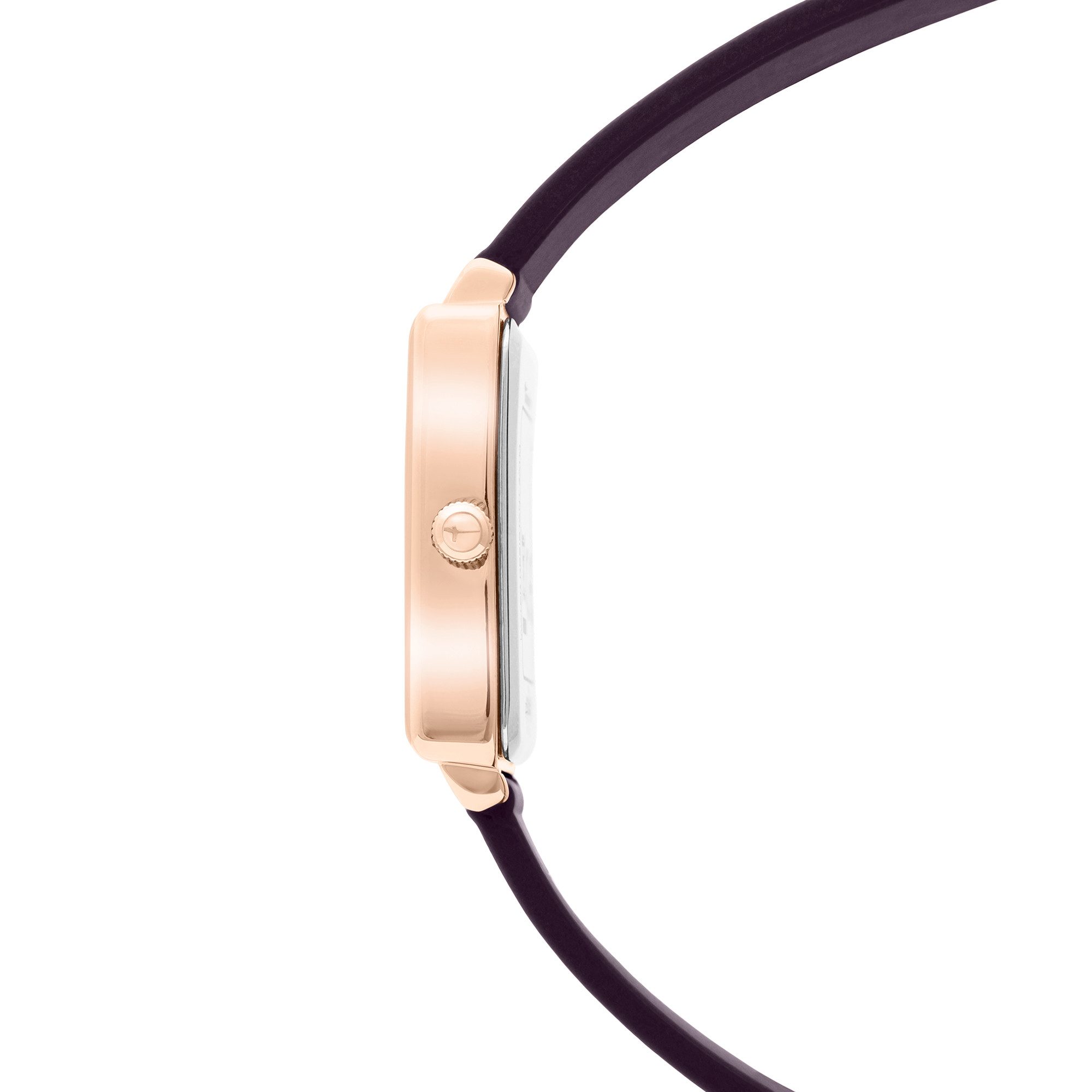 Tamaris Quarzuhr TT-0220-PQ, Armbanduhr, Damenuhr, Silikonarmband, analog