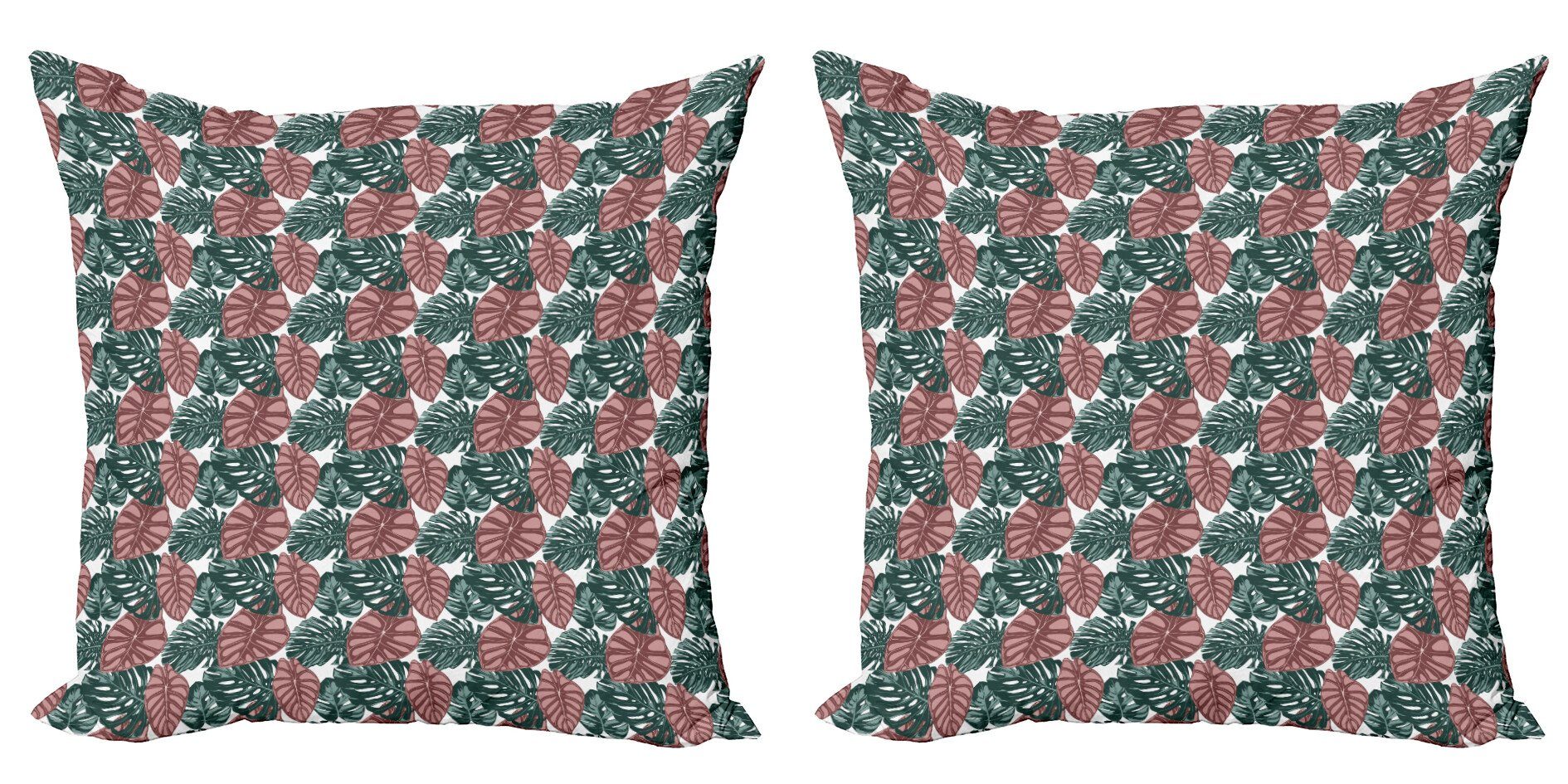 Kissenbezüge Modern Accent Doppelseitiger Aloha (2 Digitaldruck, Stück), Abakuhaus Philodendron von Silhouetten