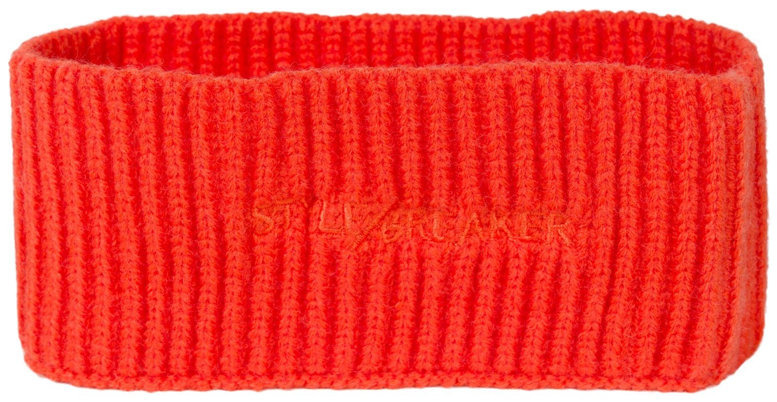 styleBREAKER Stirnband (1-St) Strick Stirnband Rippenmuster Orange
