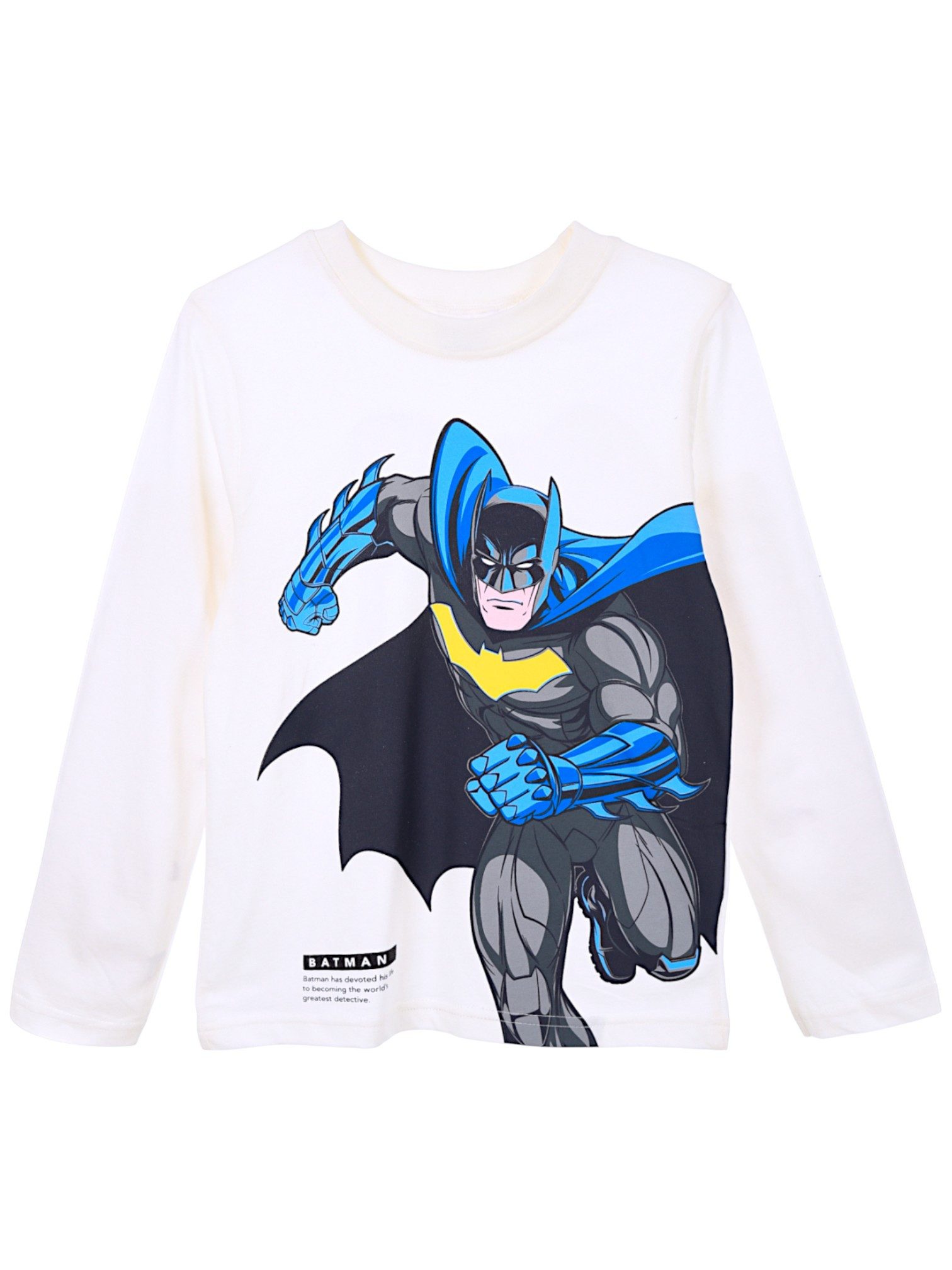 Batman Langarmshirt DC Comics Jungen Shirt aus Baumwolle Gr. 104 - 140 cm