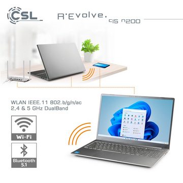 CSL R'Evolve C15 v3 Notebook (39,6 cm/15,6 Zoll, 2000 GB SSD)