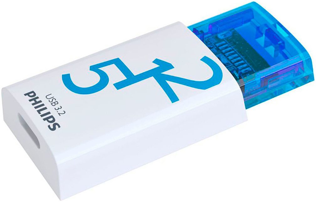 Philips USB 3.2 512GB Click Series Gen 1 USB-Stick (USB 3.2, Lesegeschwindigkeit 120 MB/s)