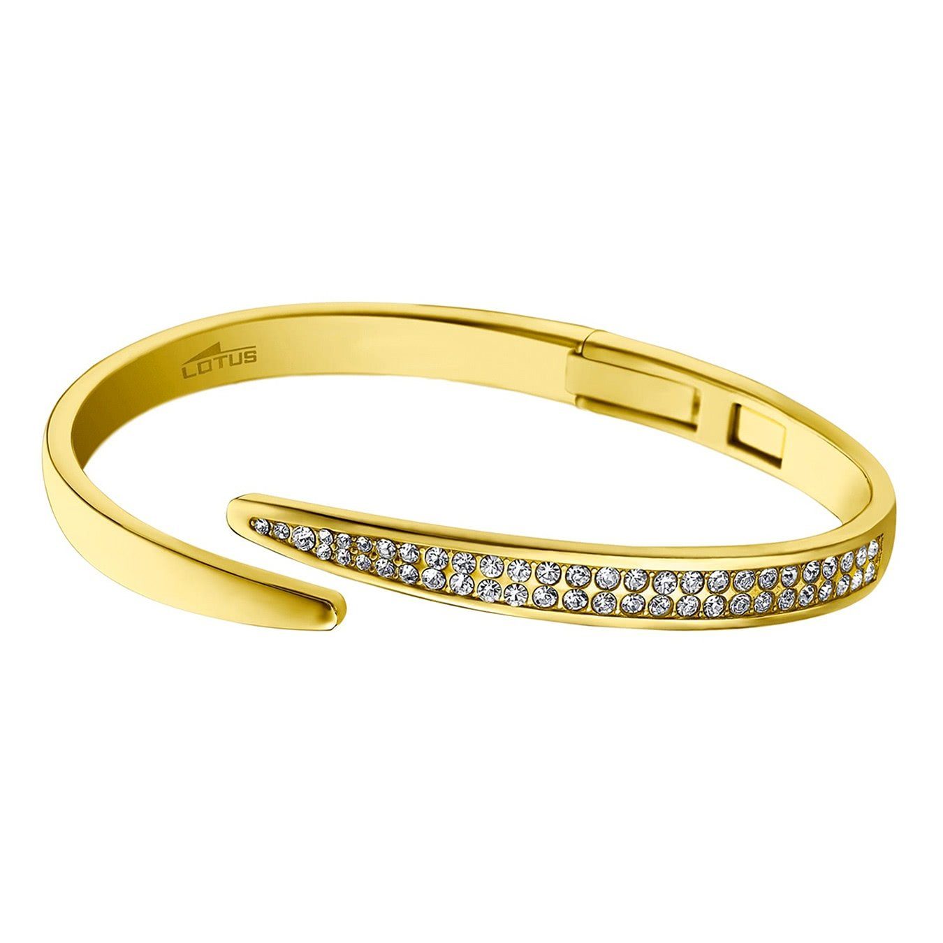 Lotus Style Armspange Lotus Style Armband Armspange gold (Armspangen), für  Damen aus Edelstahl (Stainless Steel)