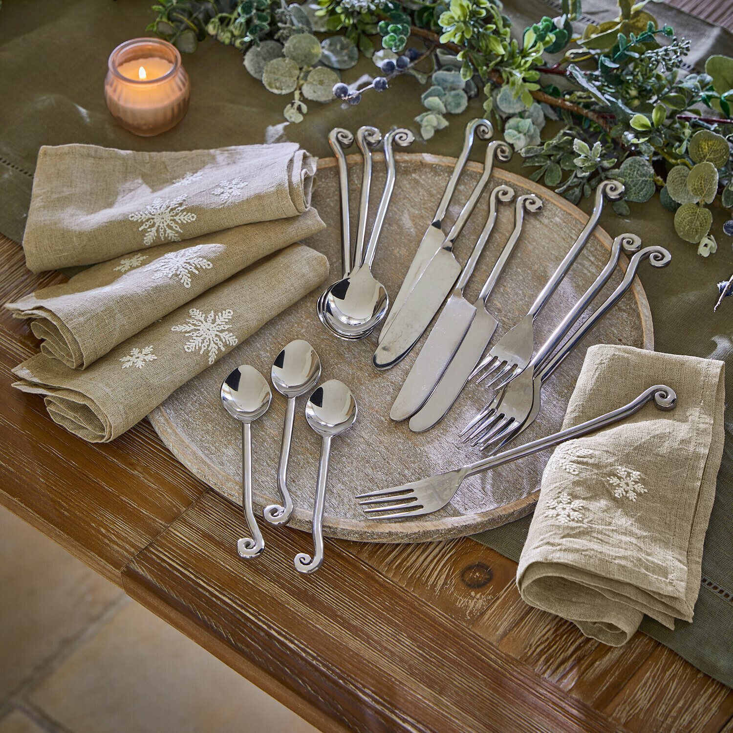 Mirabeau Stoffserviette Serviette 4er Set Ruspi leinen