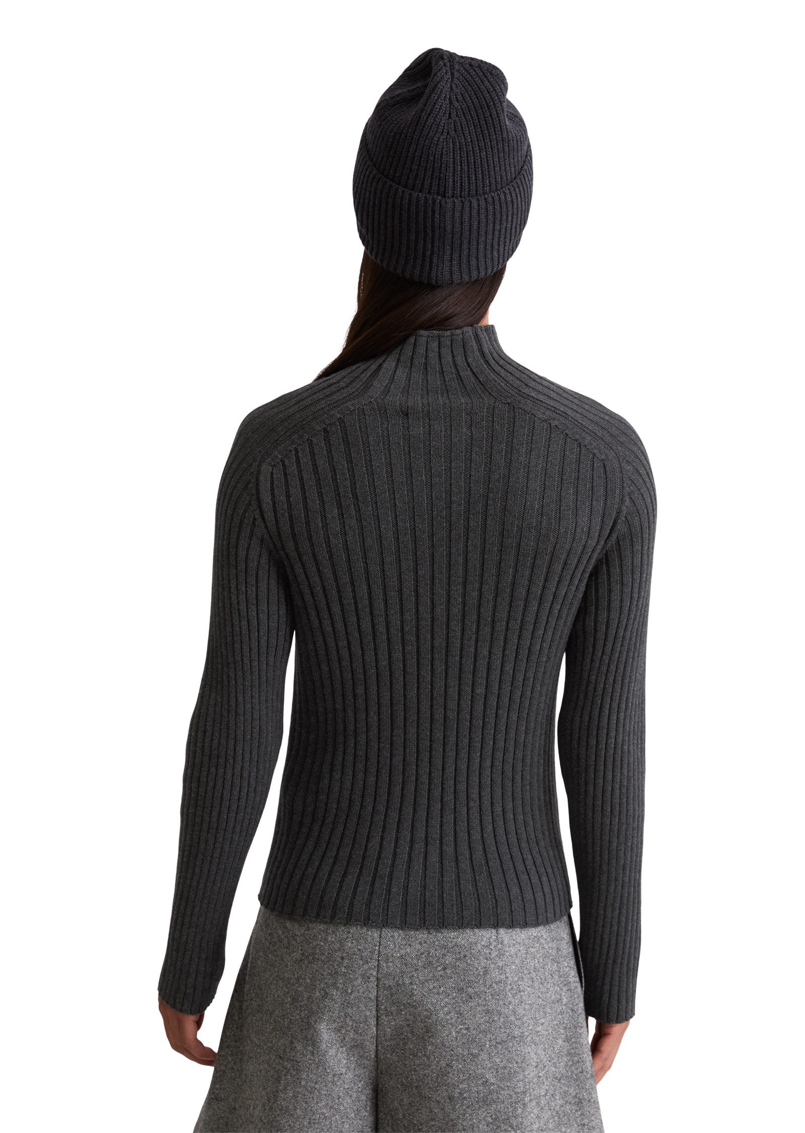 Marc O'Polo Strickpullover Turtleneck, Rippstrick, slim fit günstig online kaufen