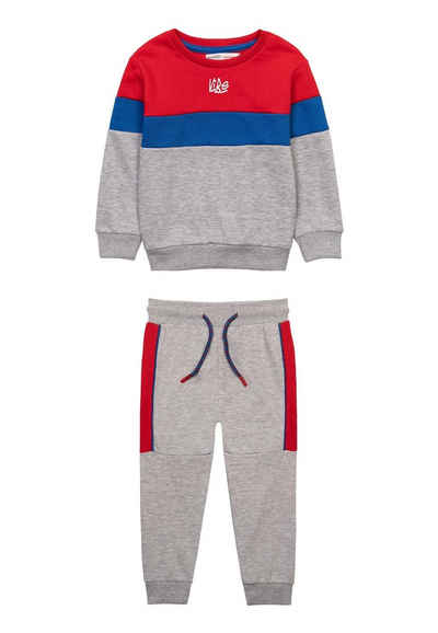 MINOTI Jogginganzug Set: sportliche Bluse mit Kapuze und Hose (1y-8y)