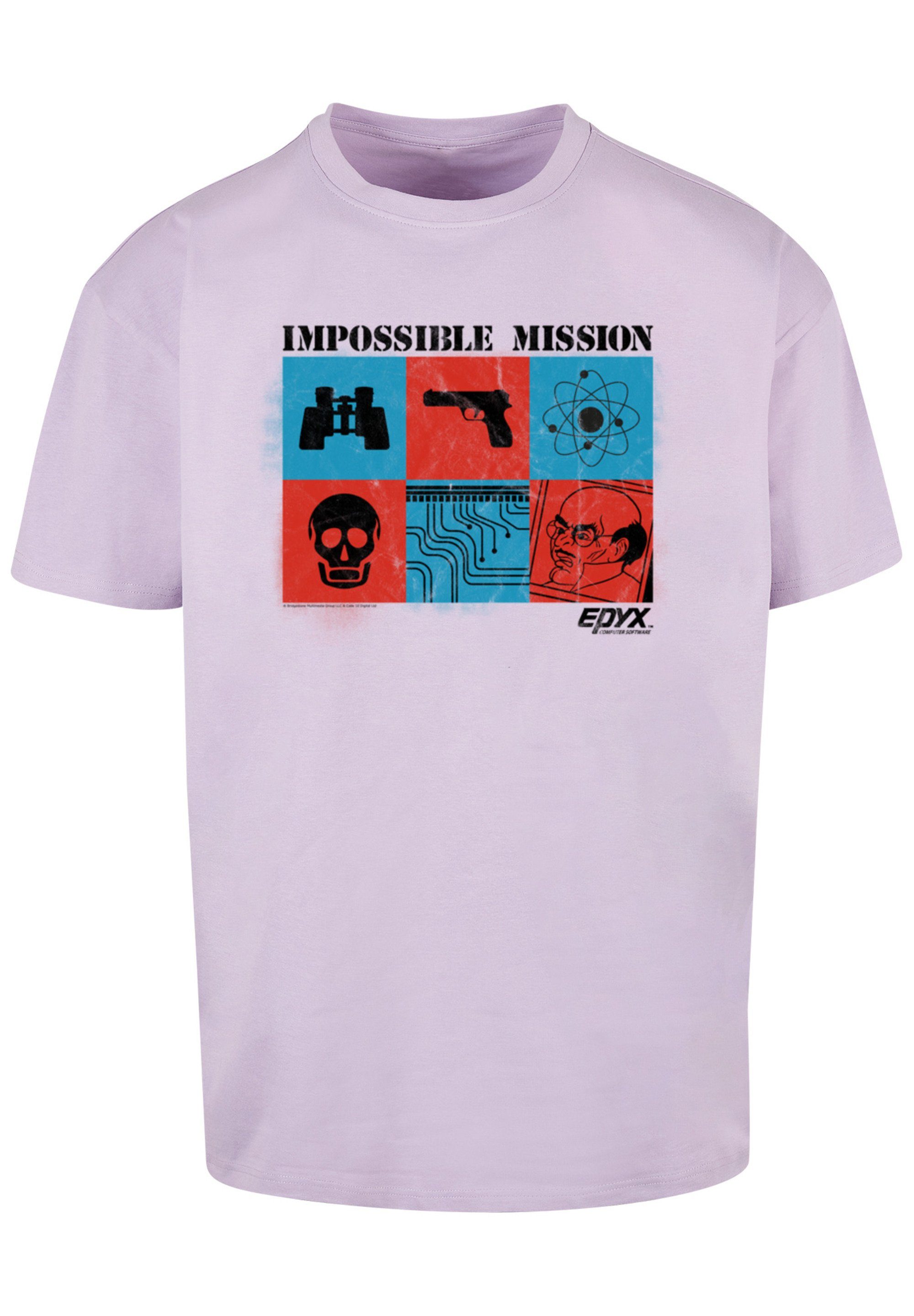 Print Gaming SEVENSQUARED Impossible lilac Mission T-Shirt Retro F4NT4STIC