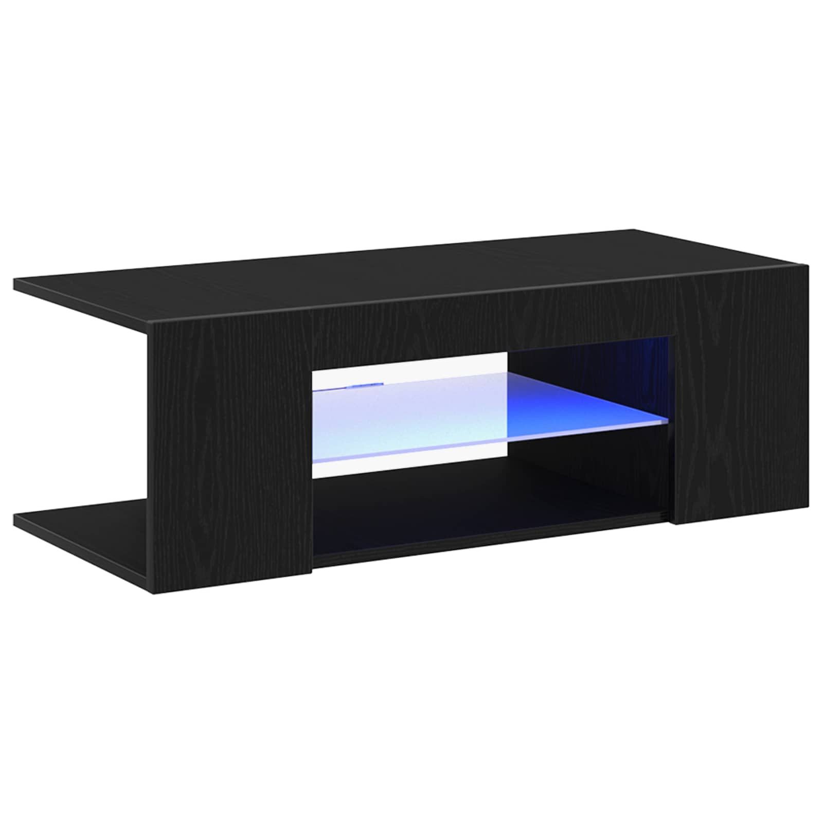 vidaXL TV-Schrank TV-Schränk 90 x 39 x 30 cm Schwarz Eichen-Optik Holzwerkstoff (1-St)