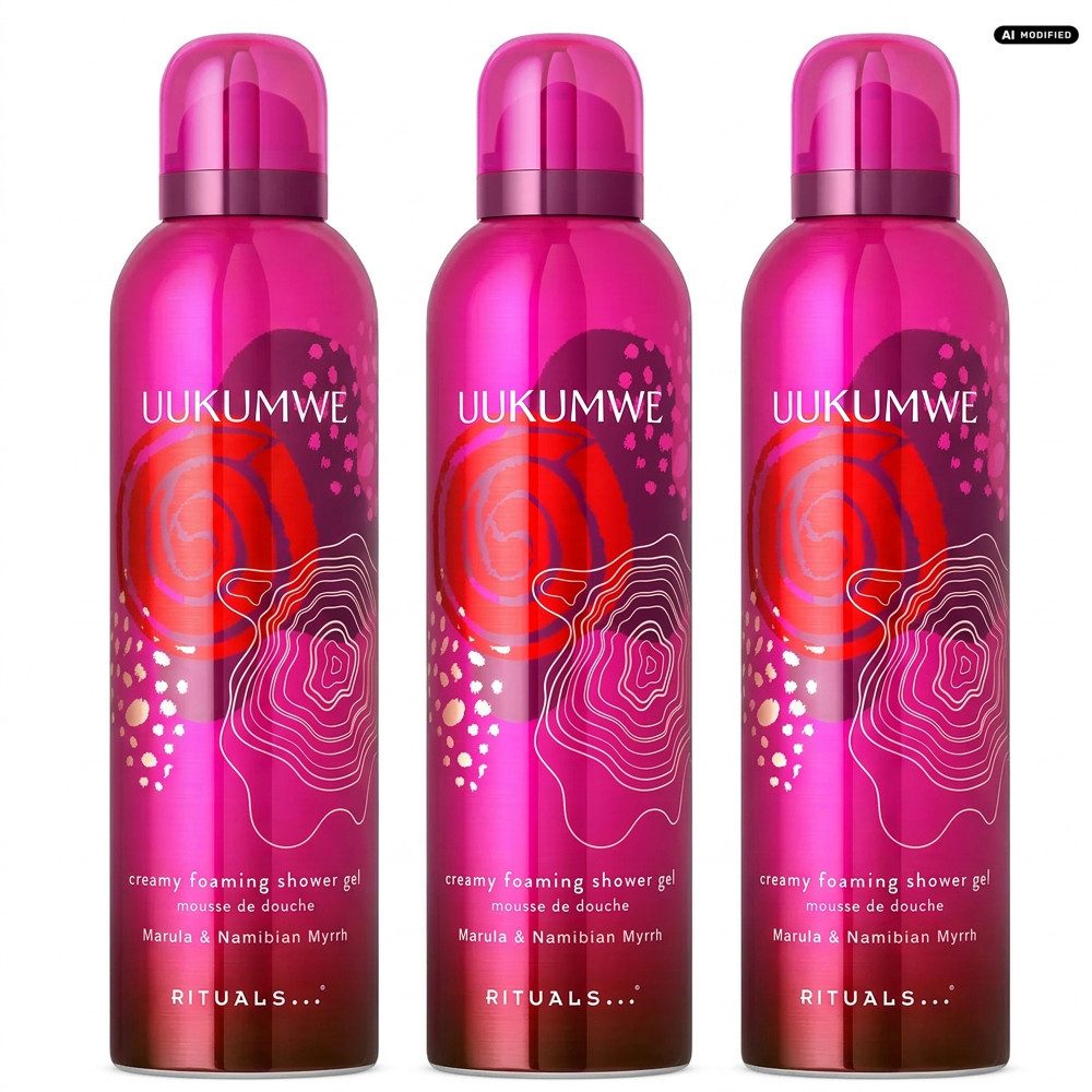 Rituals Duschgel Rituals Uukumwe Creamy Foaming Shower Gel Duschgel 3er Set, 1-tlg., Vorteilspack mit 3 Duschgelen für wohltuende Pflegemomente