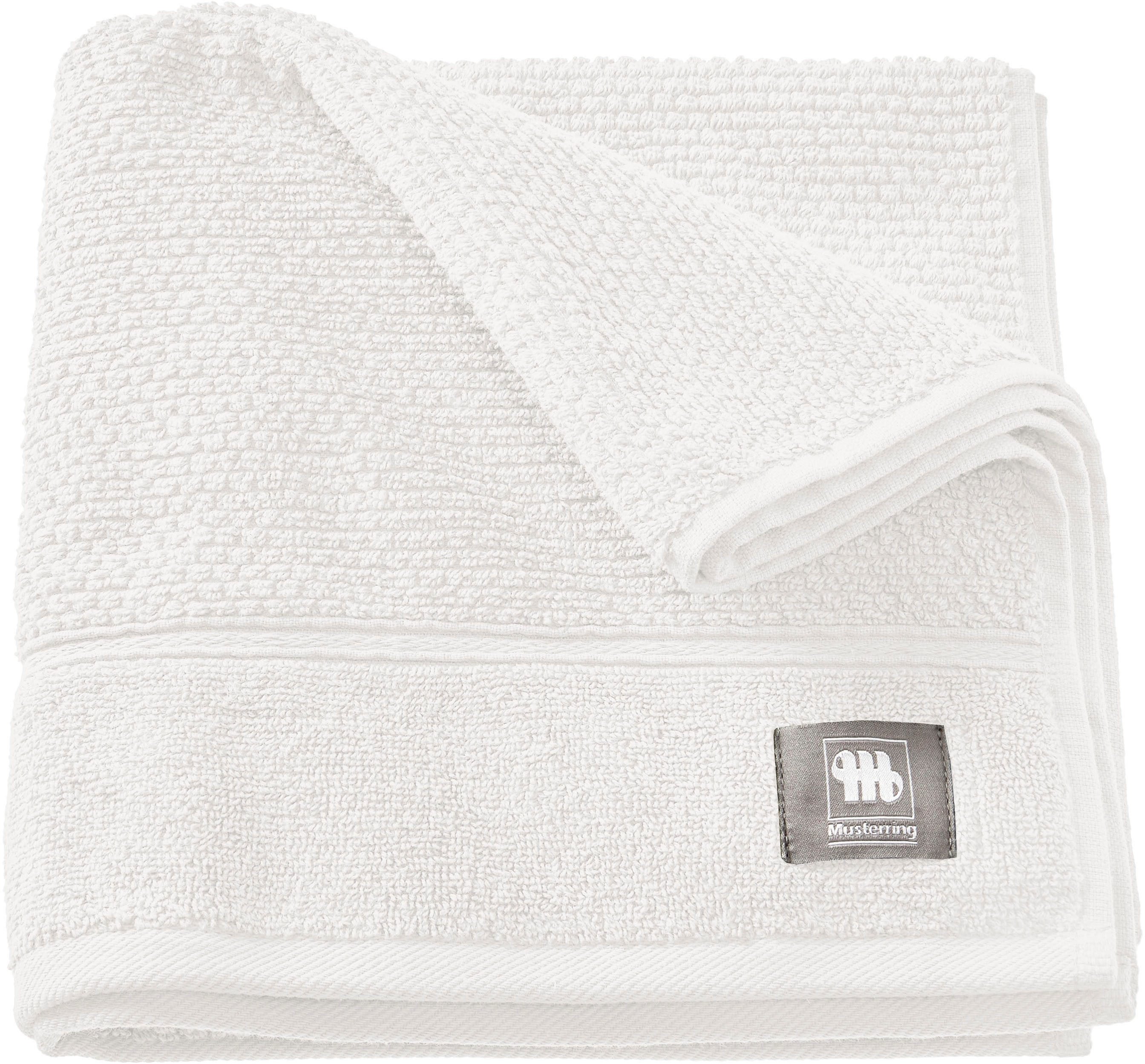 Musterring Handtuch Solid, Frottee (1-St), hautschmeichelnde günstig online kaufen