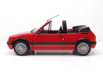 Solido Modellauto Peugeot 205 CTI 1986 Cabrio rot Modellauto 1:18 Solido, Maßstab 1:18