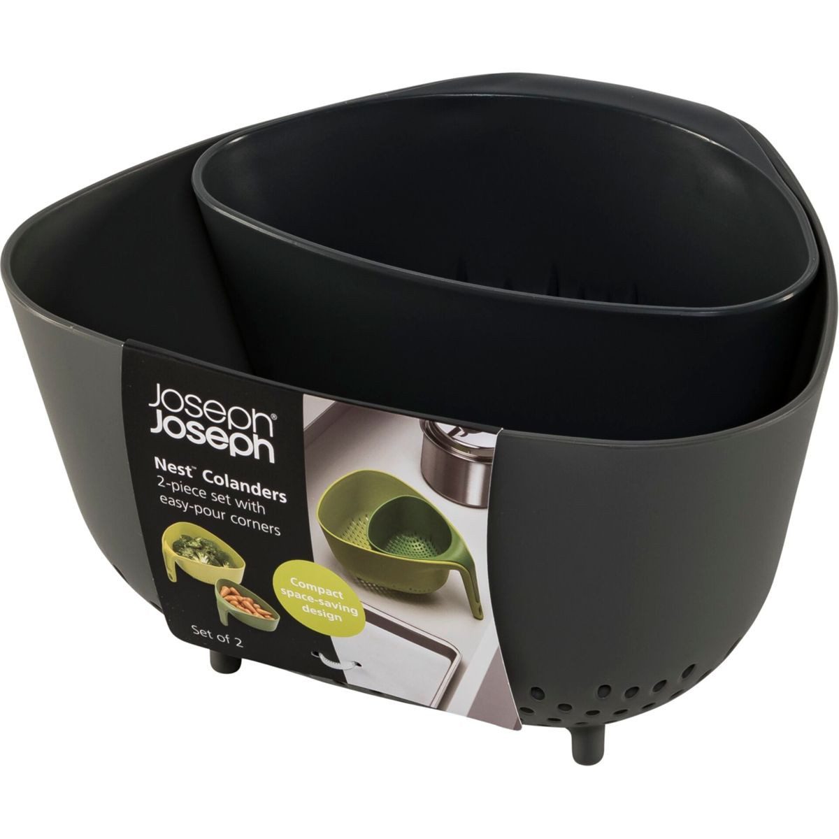 Joseph Joseph SwissCard Nest Colanders grey