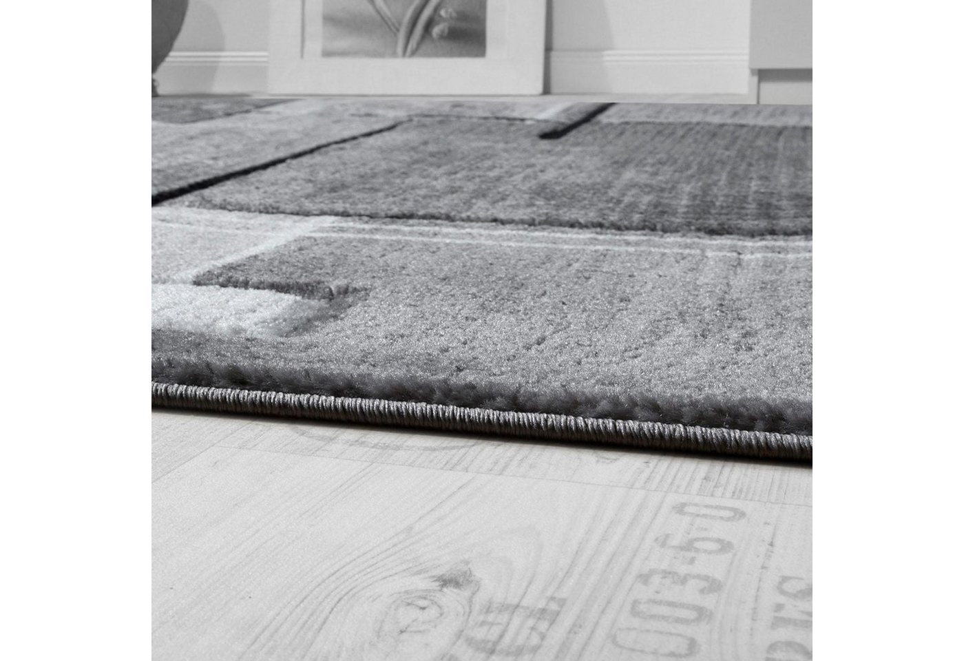 Teppich »Florenz«, Paco Home, rechteckig, Höhe 16 mm, modernes Design, ideal im Wohnzimmer & Schlafzimmer-HomeTrends