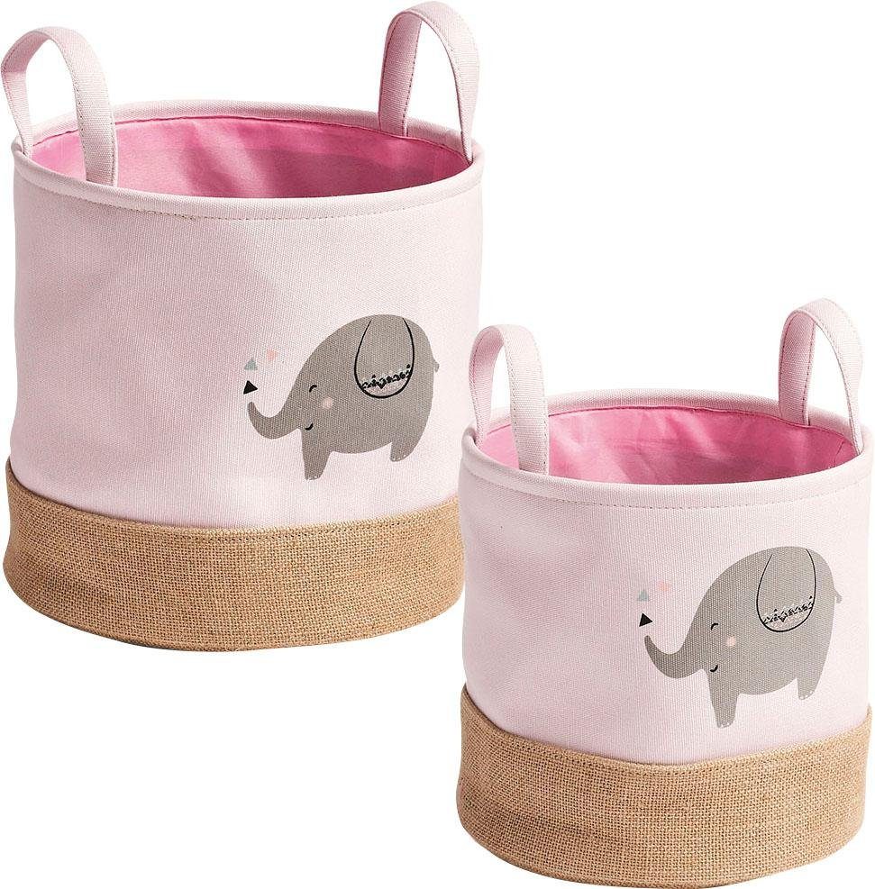 Zeller Present Aufbewahrungskorb »Elefant« (Set, 2 Stück)