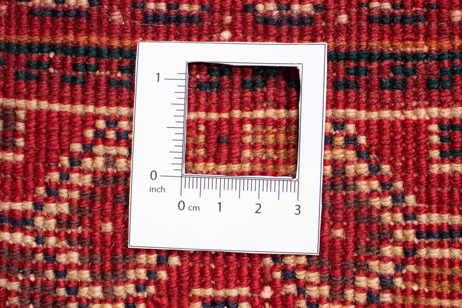 Orientteppich Perser - 190 morgenland, Wohnzimmer, Handgeknüpft, Höhe: Zertifikat 10 mm, dunkelrot, - mit Nomadic Einzelstück rechteckig, 294 cm - x