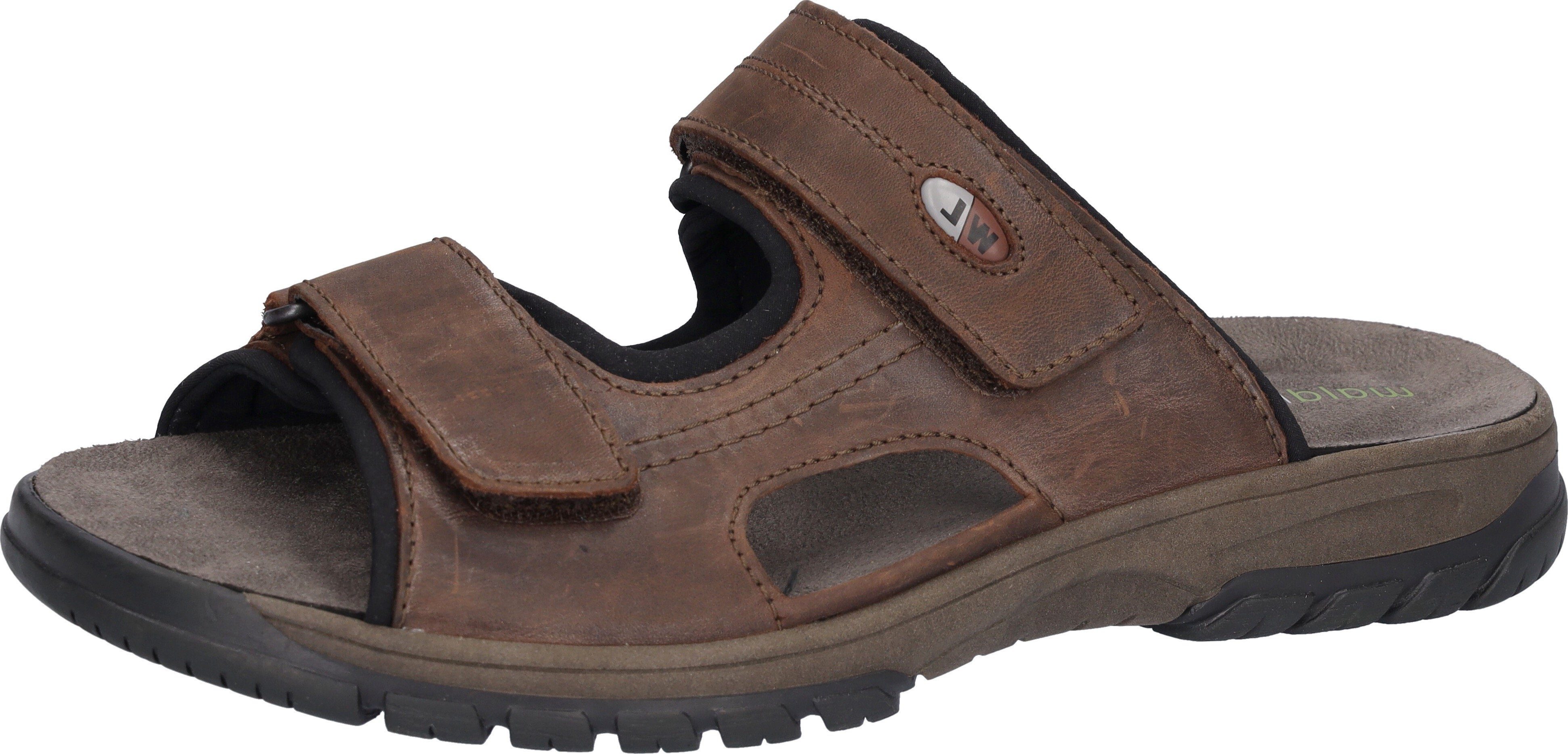 Waldläufer Harald Pantolette, Sommerschuh, Schlappen, Klettschuh, in Weite günstig online kaufen