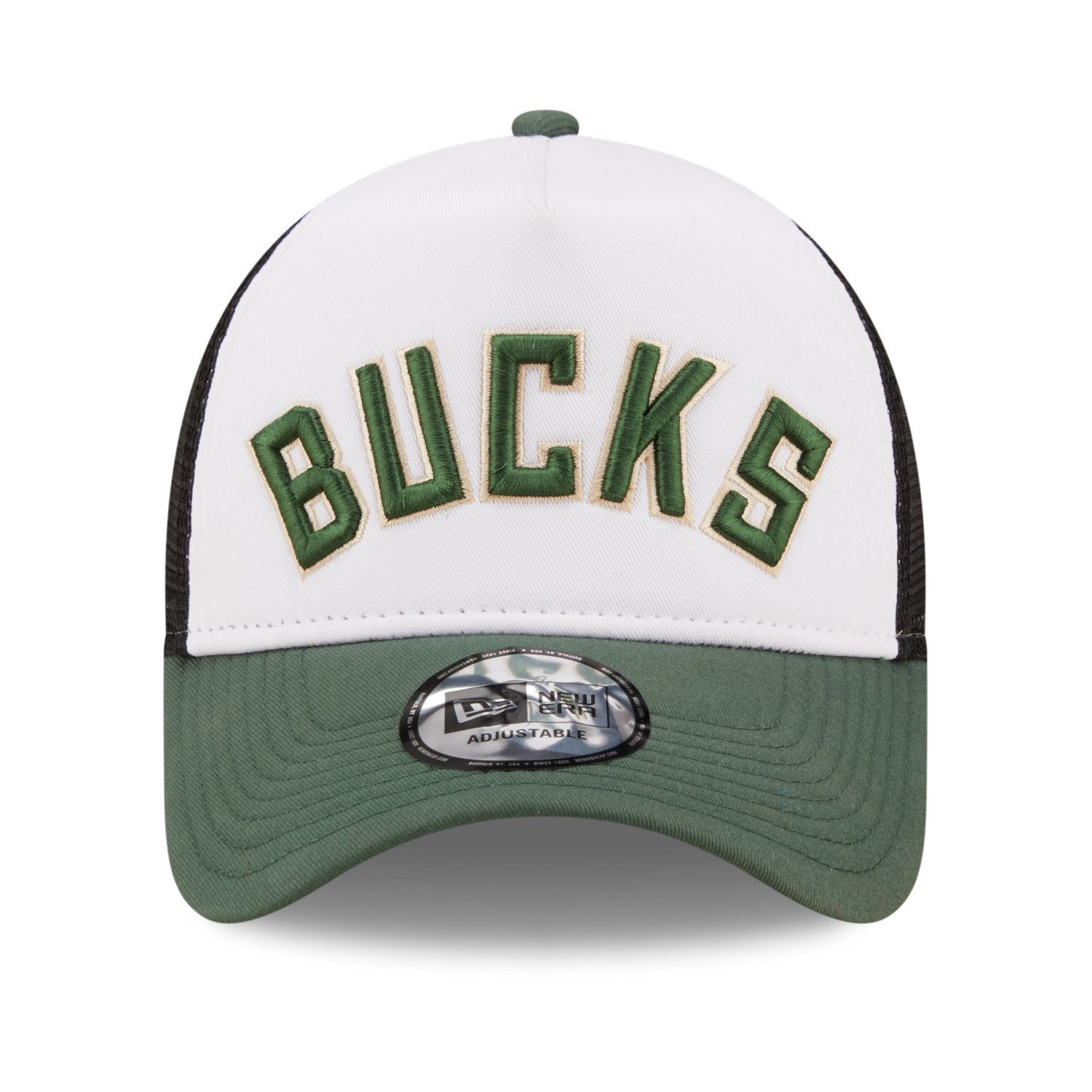 NBA Cap New Era Bucks Trucker AFrame Milwaukee Trucker
