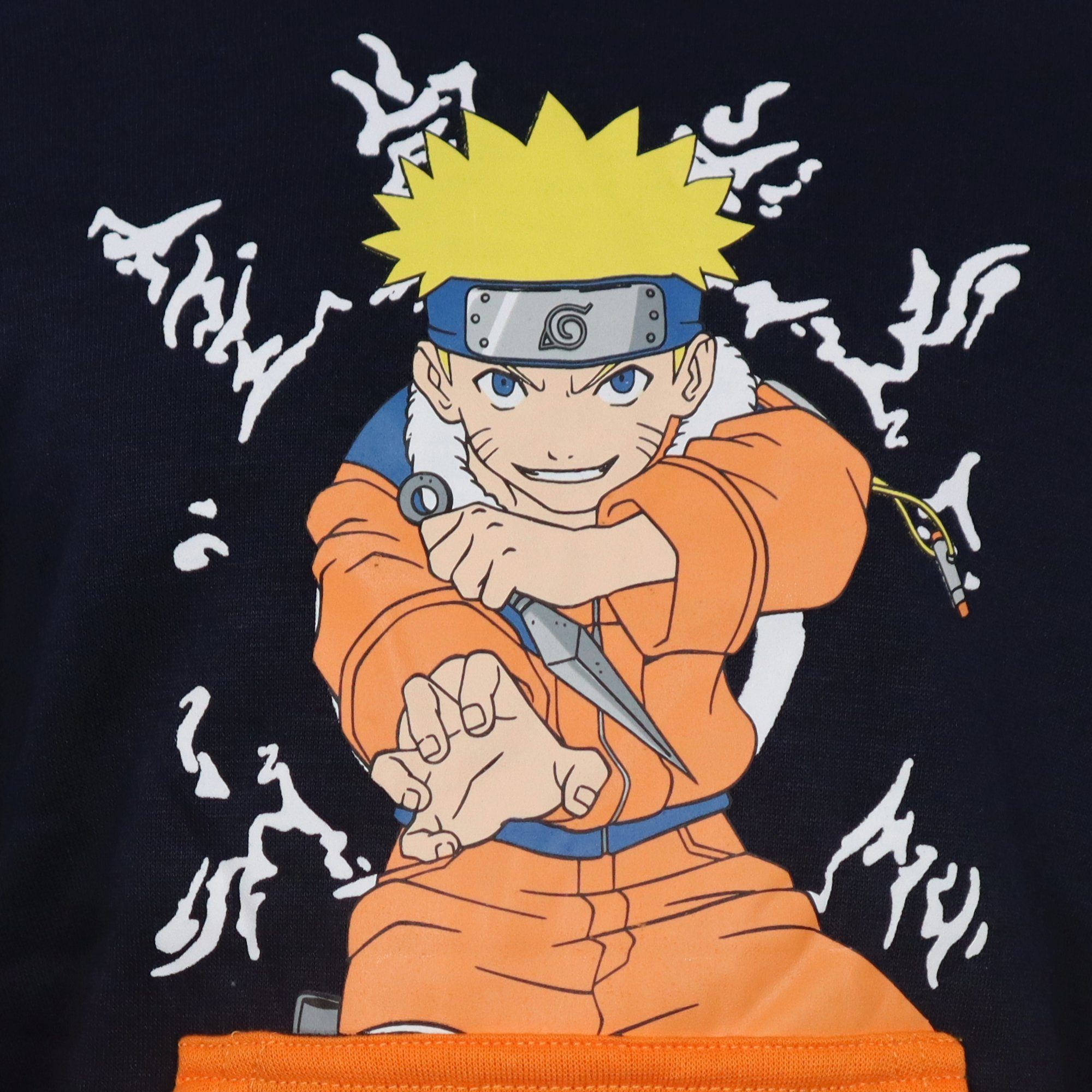 Naruto Kapuzenpullover Anime Naruto Shippuden Kinder Fleece Hoodie Pulli Gr. 98 bis 140