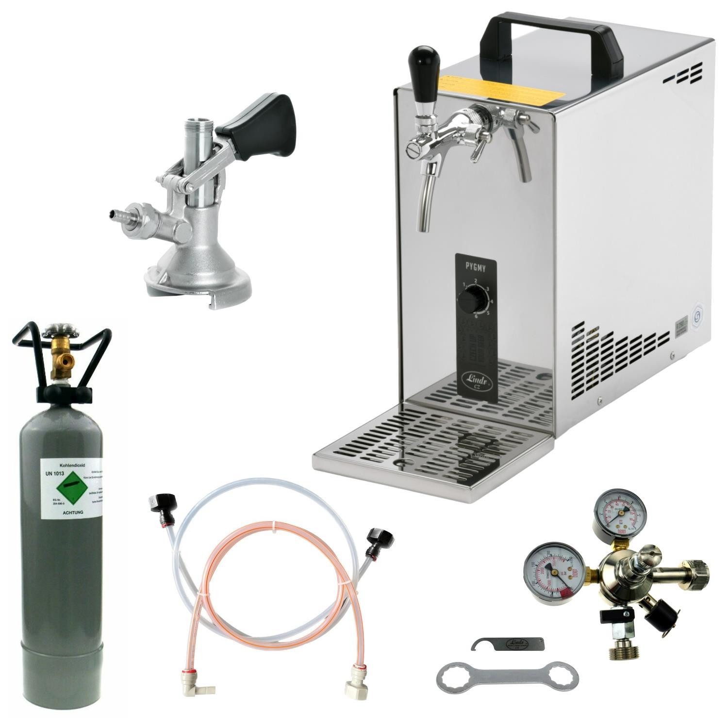 BieTal Bierzapfanlage Bierkühler Zapfanlage 35 Liter/h, Bier Zapfanlage mit Durchlaufkühler