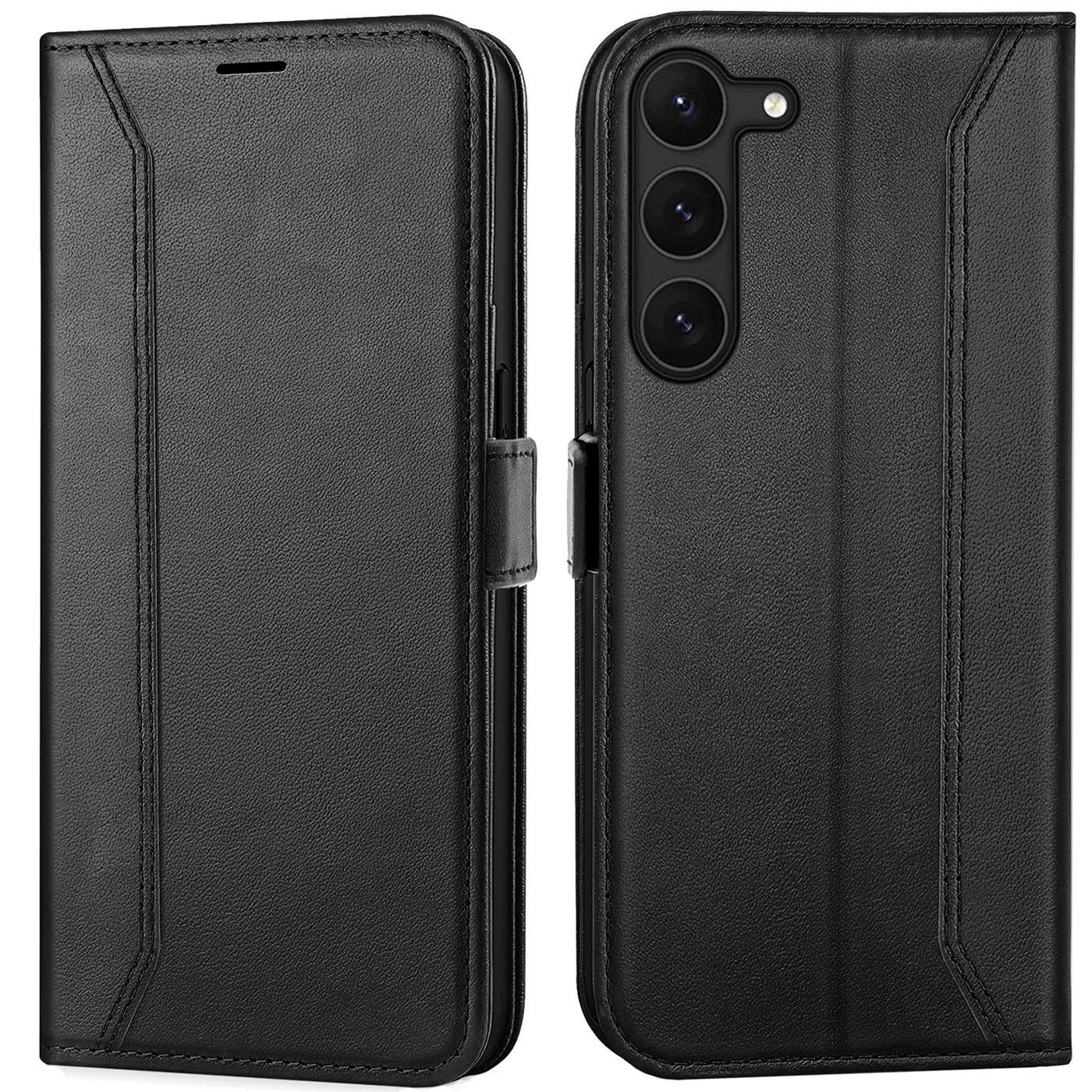 CoolGadget Handyhülle Wallet Klapptasche Cover Case für Samsung Galaxy S23 6,1 Zoll, Handy Tasche mit RFID Schutz Kartenfach Book Schutzhülle