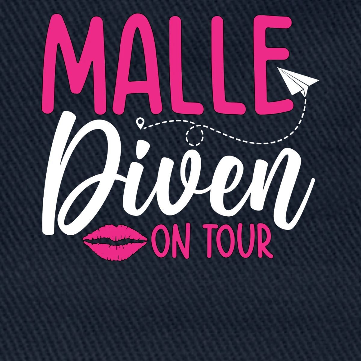 Spreadshirt Sonnenhut Malle Diven On Tour Fischerhut (1-St)