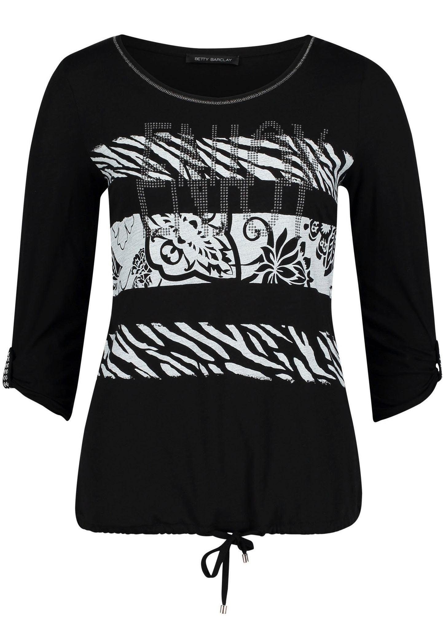 Barclay Kaufen Betty Online Mit Frontprint Glitzerndem Rundhalsshirt zpSVUqM