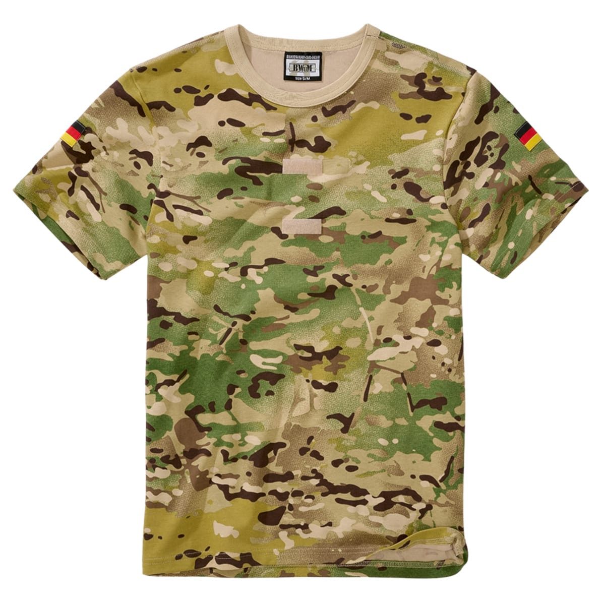 BWuM T-Shirt BWuM Bundeswehr Tropenshirt Camouflage mit Flaggen & Klett günstig online kaufen