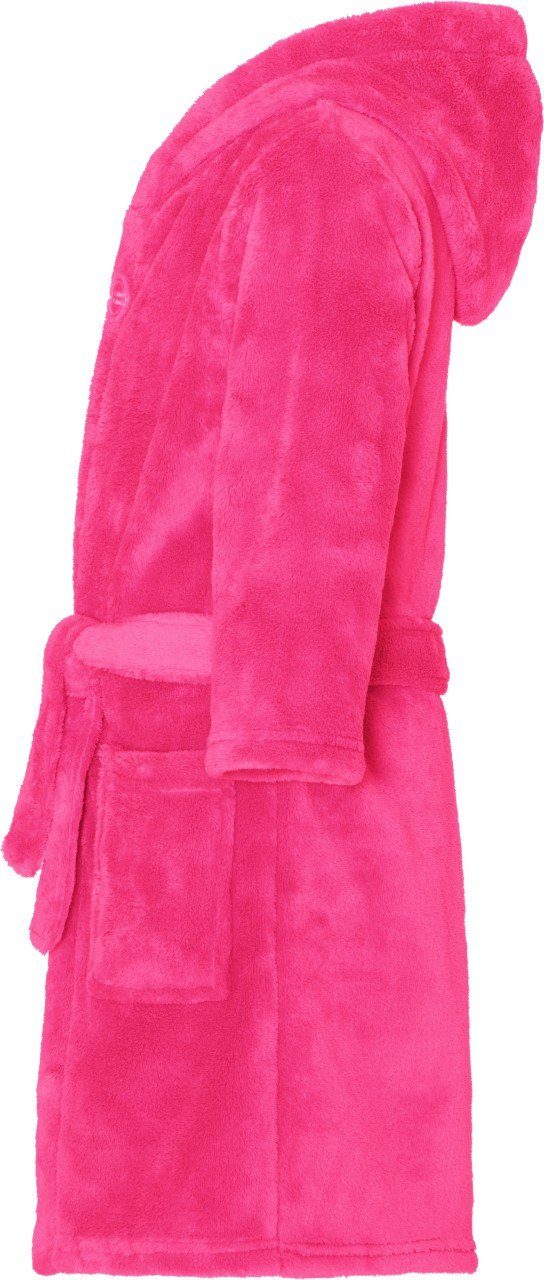 pink Playshoes Kinderbademantel uni Fleece-Bademantel