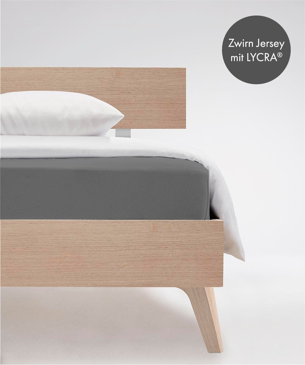 fleuresse Spannbettlaken Comfort, Jersey-Elasthan, Gummizug: rundum, (1 Stü günstig online kaufen
