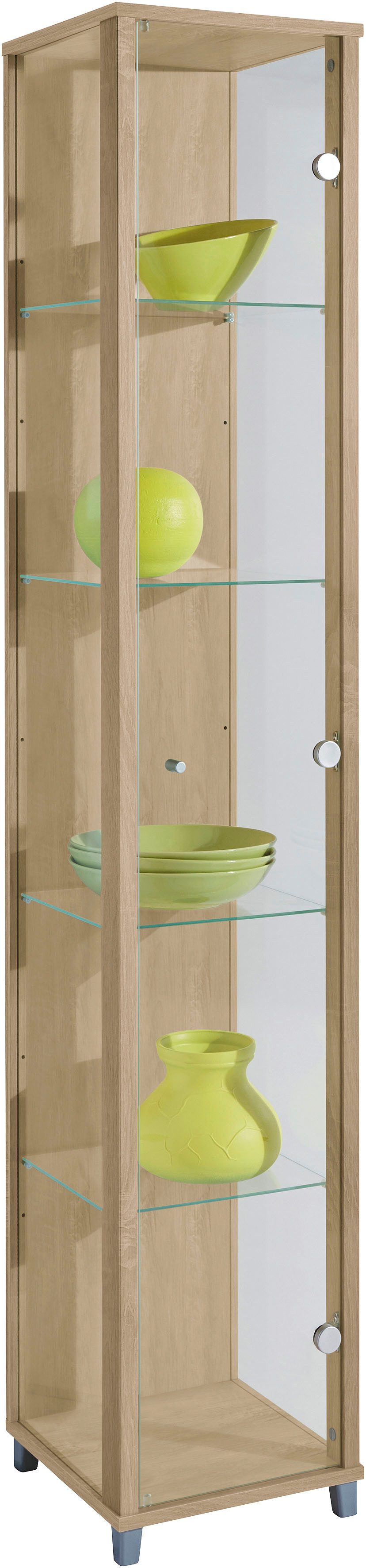 fif möbel Vitrine OPTIMA Höhe ca. 172 cm Standvitrine/Glasvitrine 1x Glastü günstig online kaufen