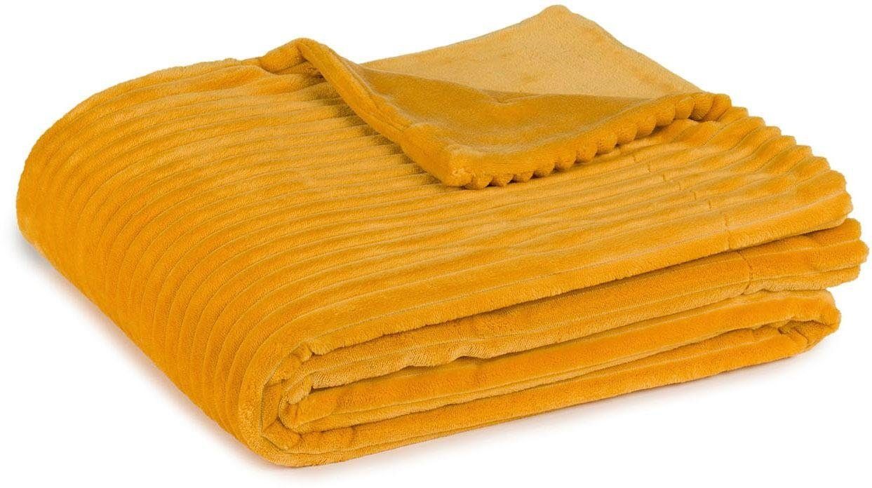 Wohndecke Cordoptik, Gözze, mit Glanzeffekt, Kuscheldecke günstig online kaufen