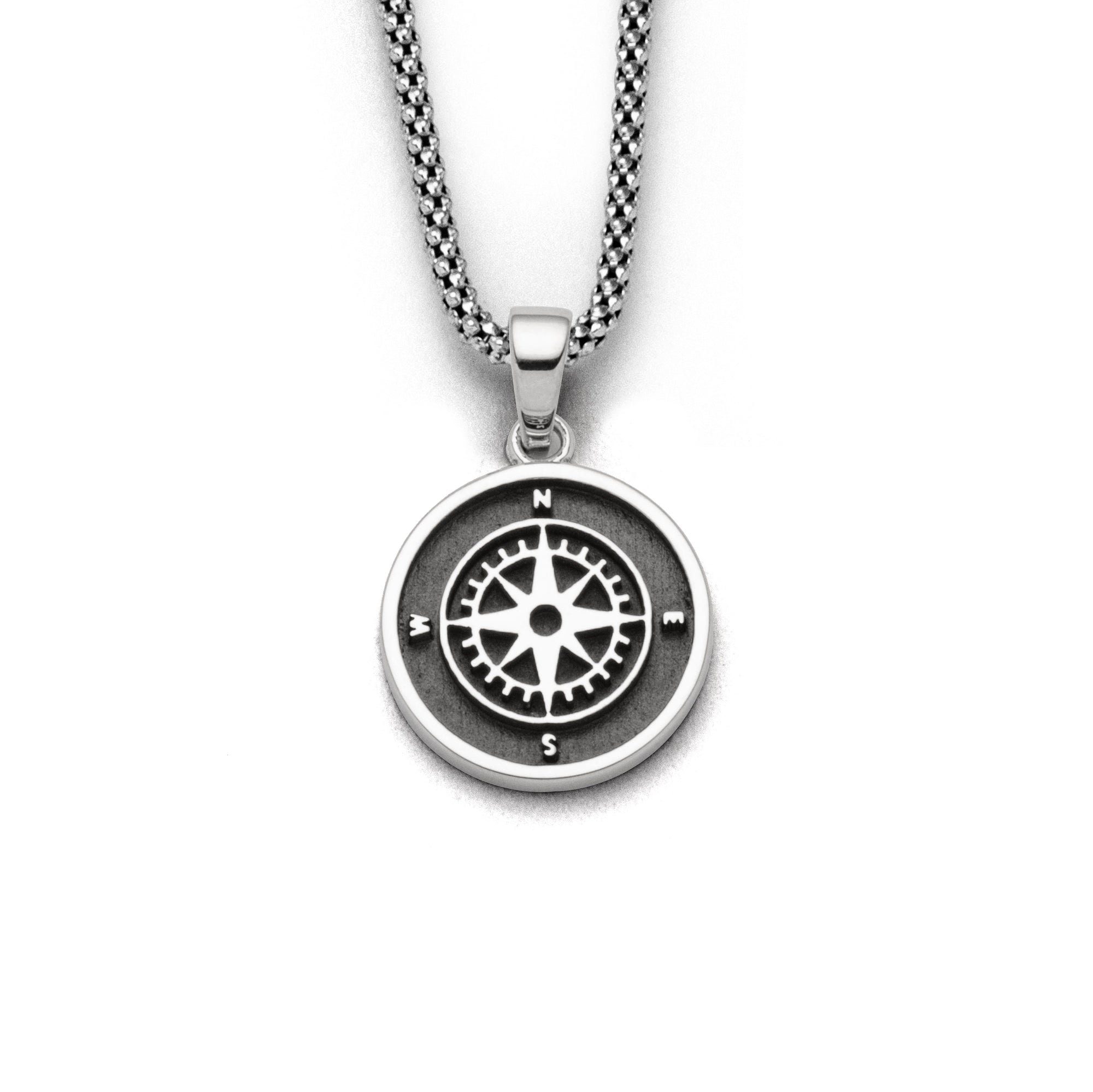 Kettenanhänger DUR Schmuck: Anhänger "Kompassrose 2.0", 925er Sterlingsilber P4052